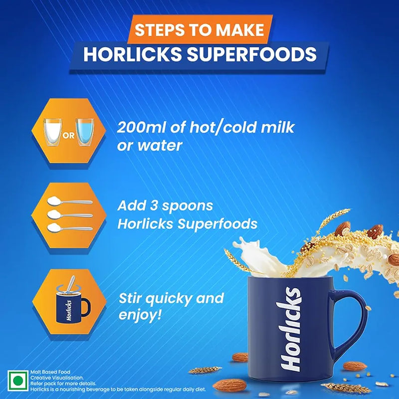 Horlicks Nutrition Drink Jar 1kg - Classic Malt - Clinically Proven to make kids Taller, Stronger, Sharper