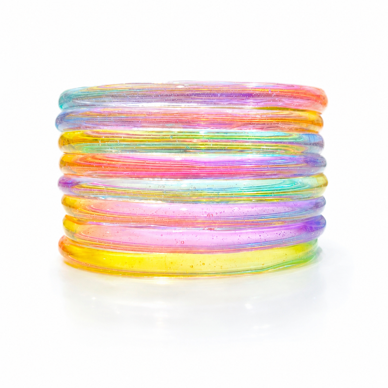 ✨Anti Tarnish Jelly Bangles (Pack of 8)