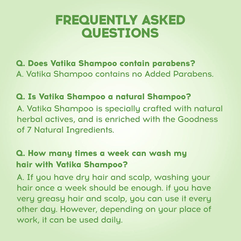 Dabur Vatika Health Shampoo - 340ml | For Smooth, Shiny & Nourished Hair | Repairs Hair damage, Controls Frizz | For All Hair Types | Goodness of Henna & Amla