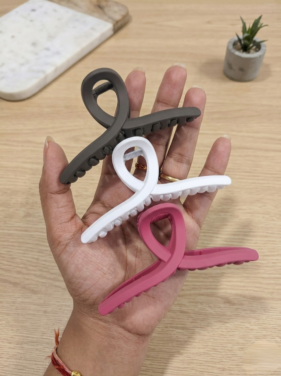 Modern Hair Clutcher Set – (Pack of 3)