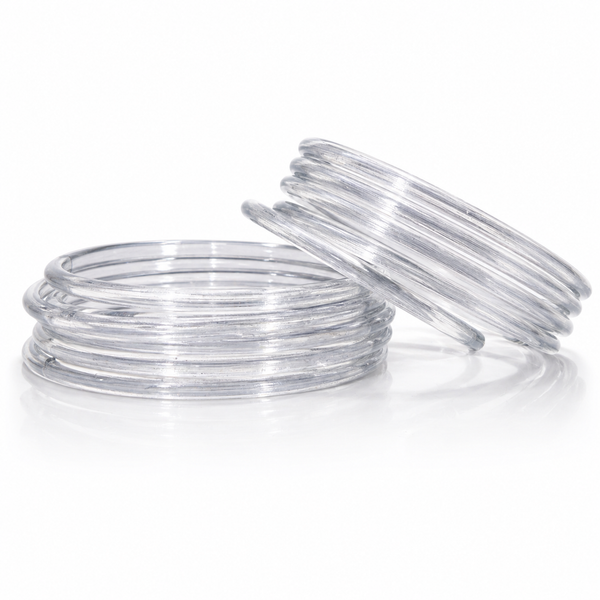 New Trending Grey Jelly Bangles – Glossy Stackable Set