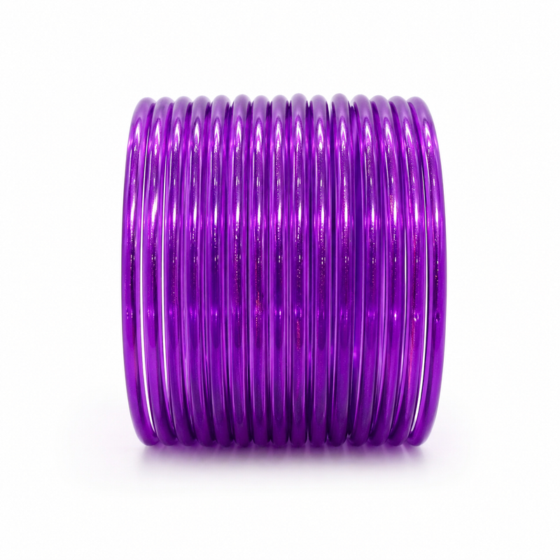 New Trending Purple Jelly Bangles – Glossy Fashion Stack