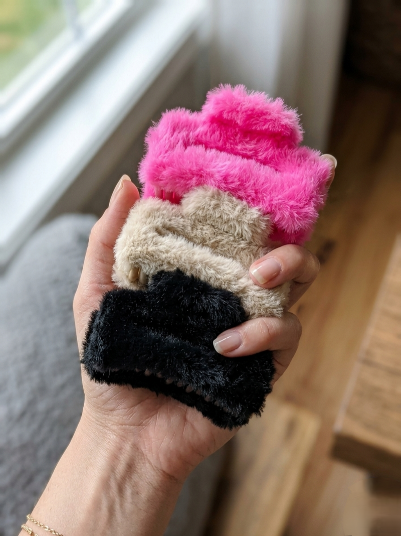 Velvet Hair Clutcher Pack of 3