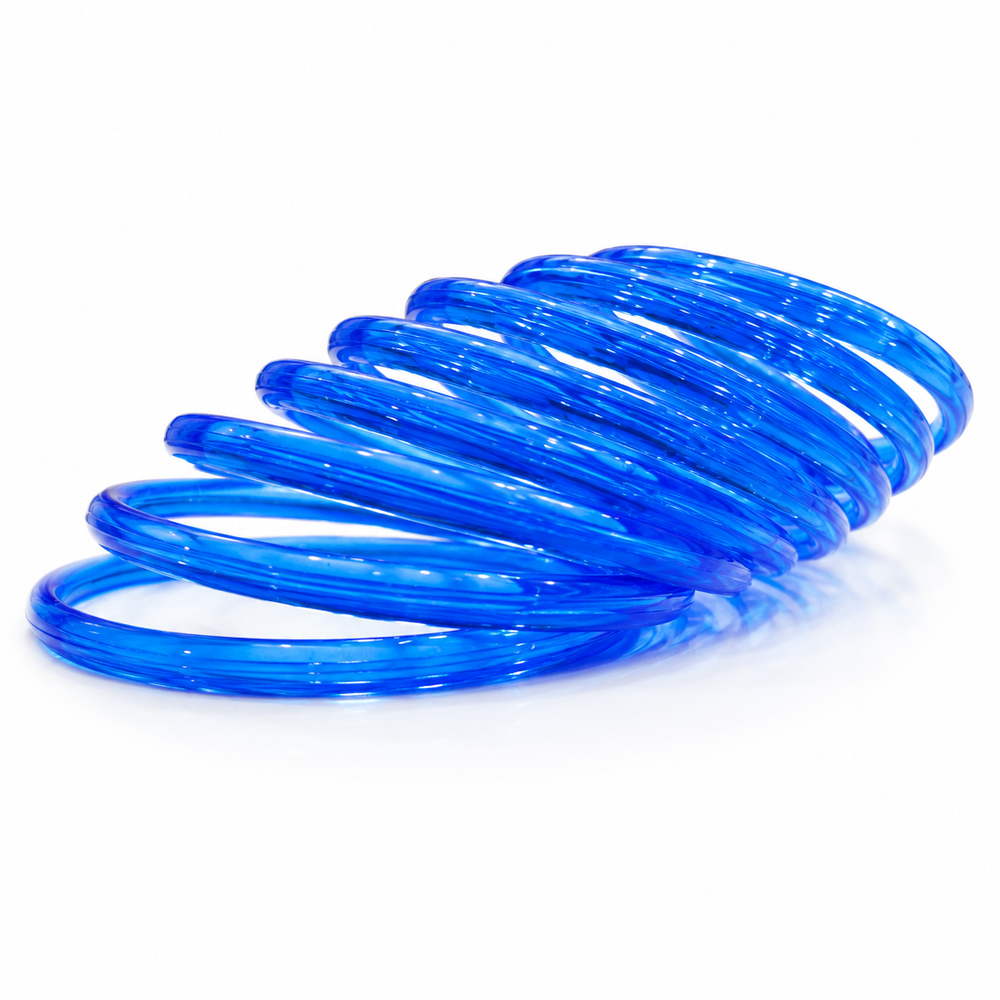 Royal Blue Jelly Bangles | Women & Girls Pack of 12