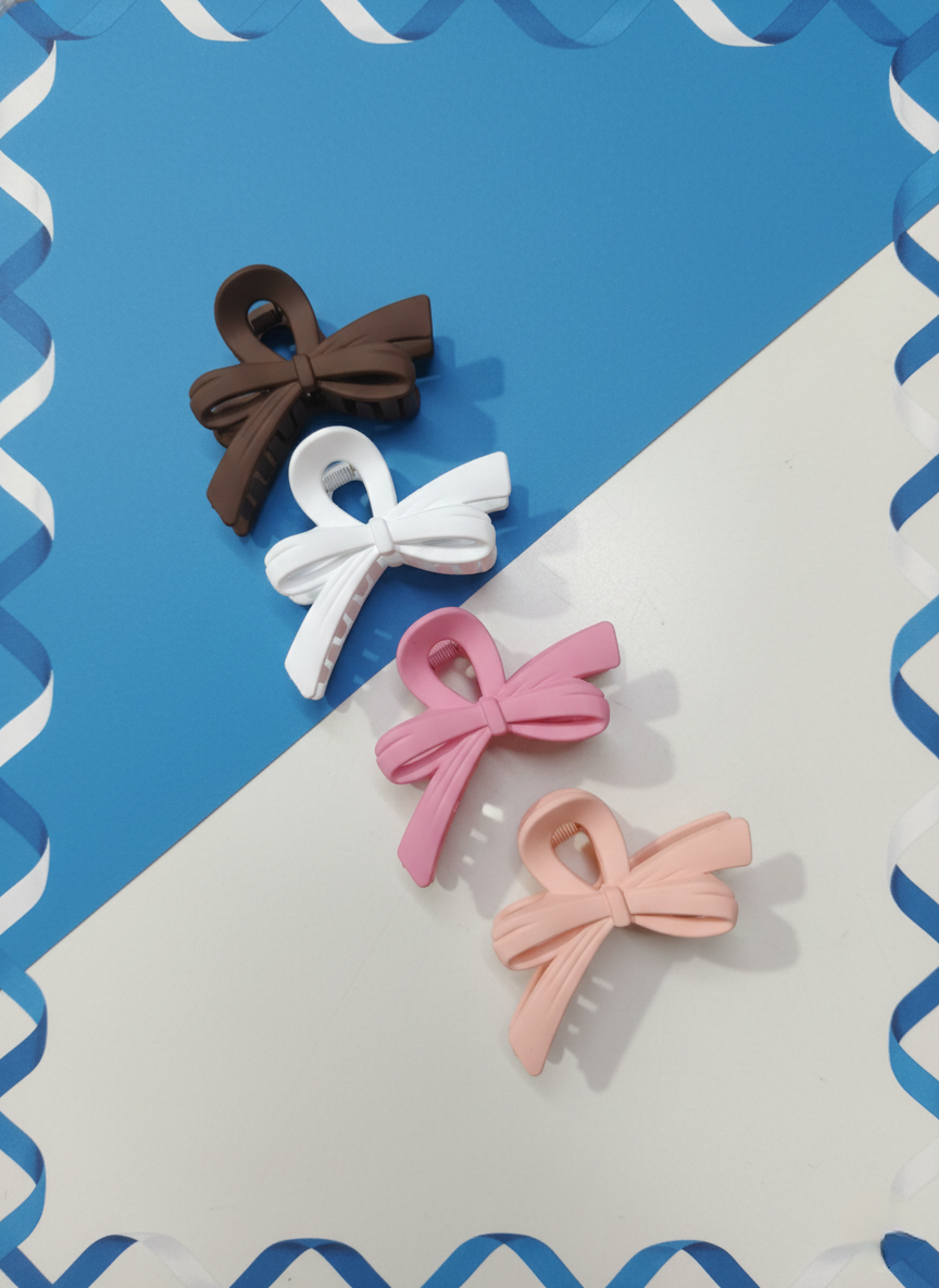 Pack of 4 matte Hair Claw Clutcher Clip for women and girls |