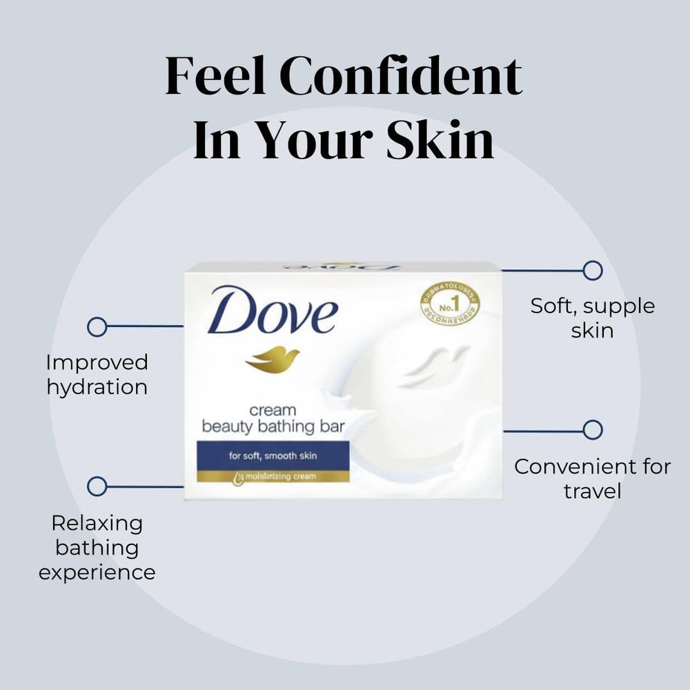 Dove Cream Beauty Bathing Bar 50 g - Pack of 6
