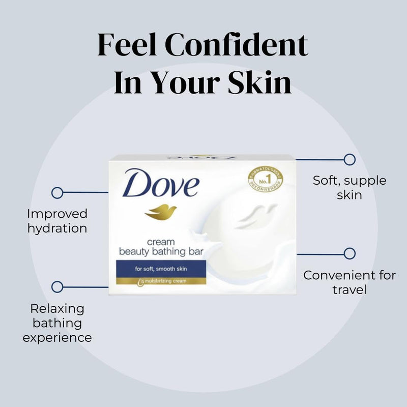 Dove Cream Beauty Bathing Bar 50 g - Pack of 6
