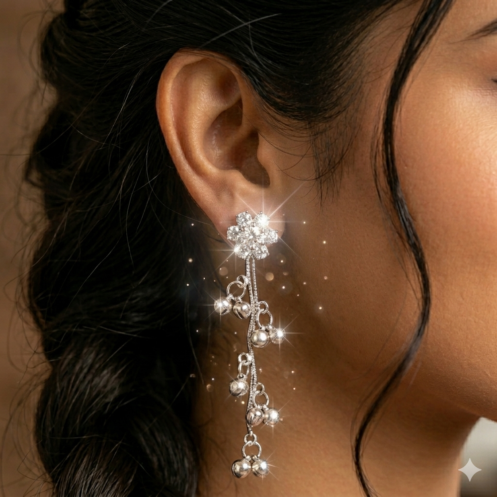 Luxury Kashmiri Design Long Dangle Earrings for Women & girls