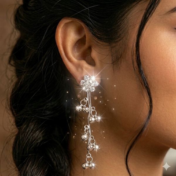 Luxury Kashmiri Design Long Dangle Earrings for Women & girls