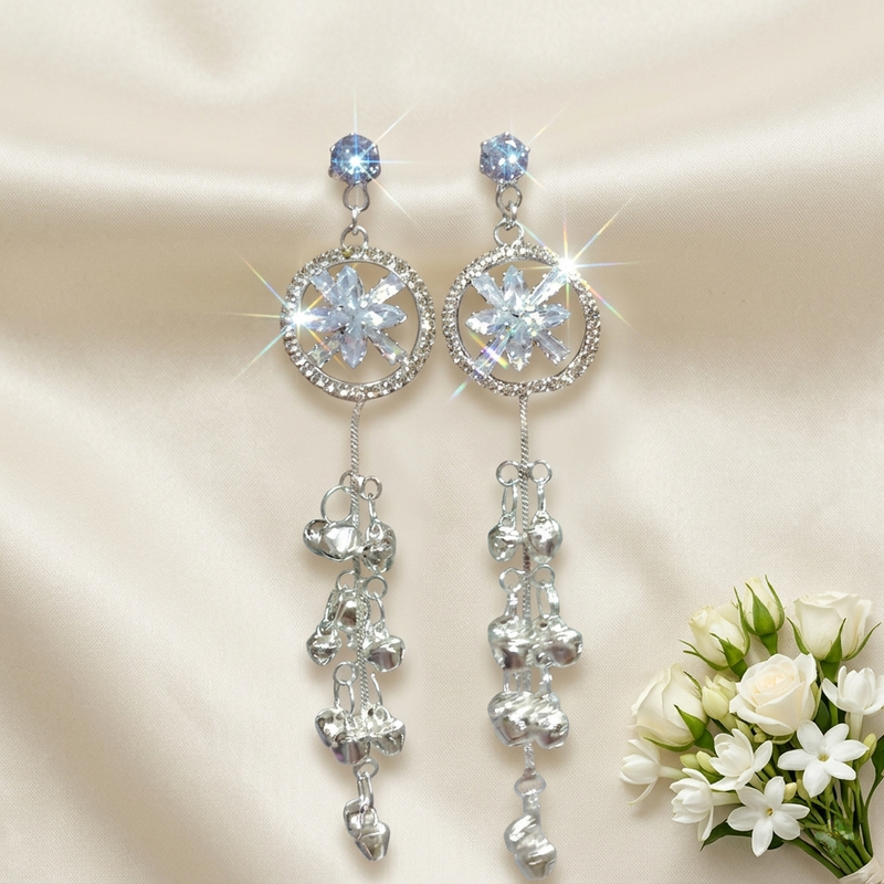 Luxury Kashmiri Design Crystal Dangle Earrings✨