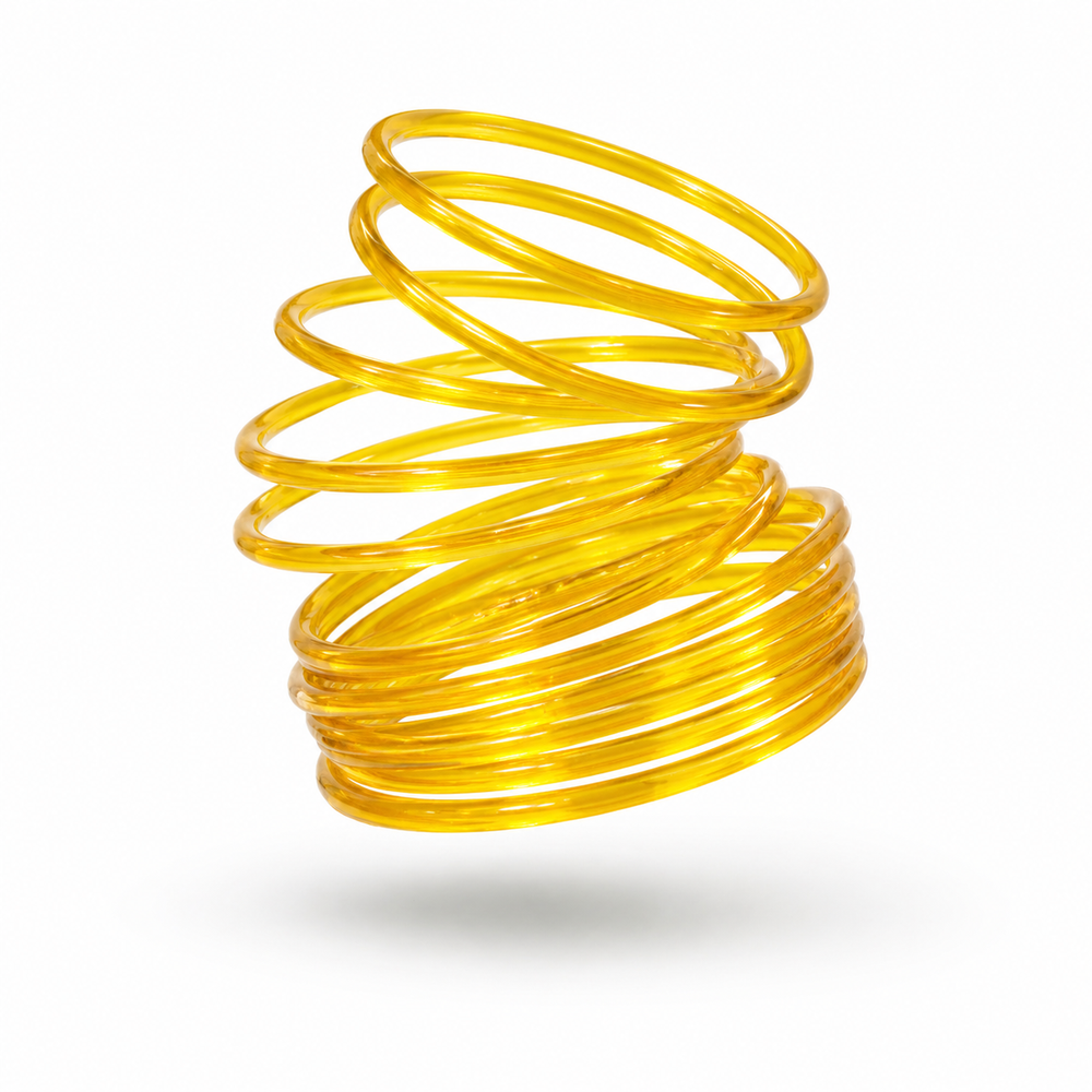 Golden Jelly Bangles Set of 24 – Glossy Transparent Luxury Stack
