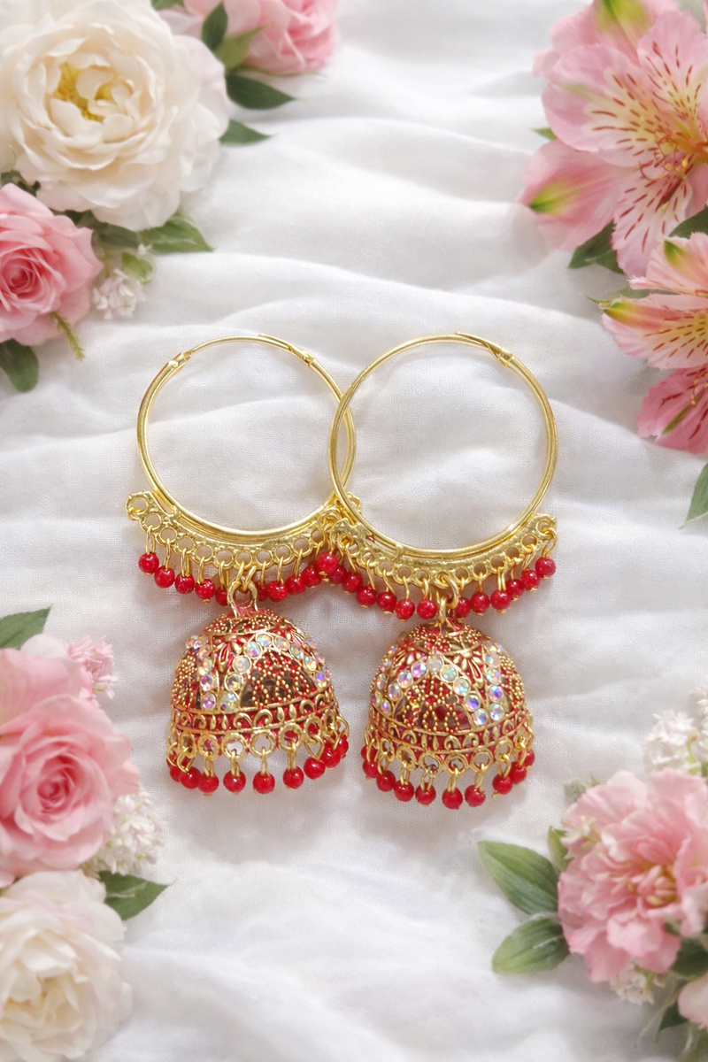 Anti-Tarnish✨ Gold Finish Hoop Earrings
