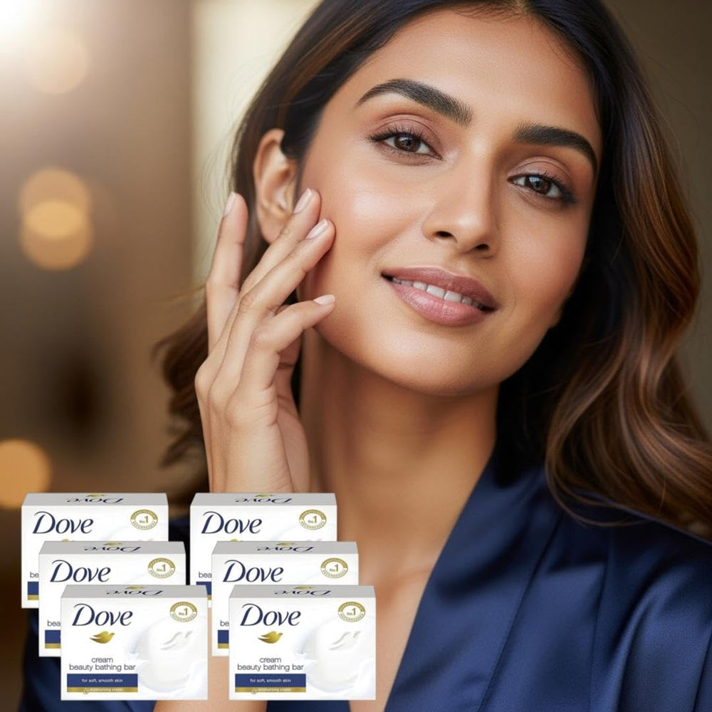 Dove Cream Beauty Bathing Bar 50 g - Pack of 6