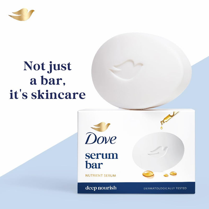 Dove Serum Bar | with Nutrient Serum | Deep Nourish | 225g (75g x 3)| (Pack of 3)