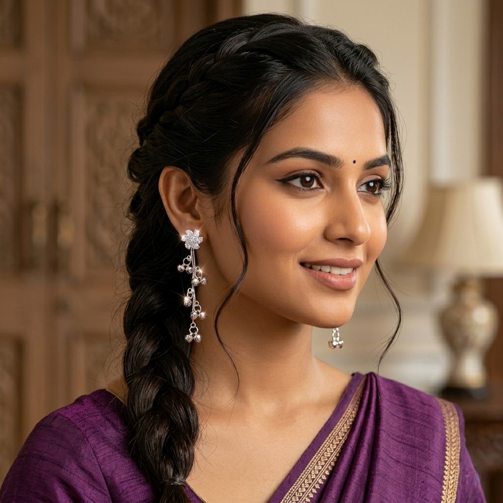 Luxury Kashmiri Design Long Dangle Earrings for Women & girls