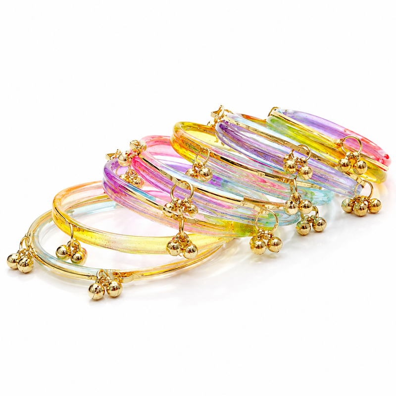 Multicolor Jelly Kashmiri Bangles Pack of 8 |