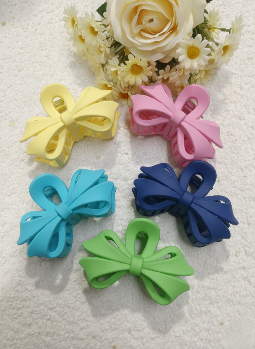 6 Set Hair Claw Clip multi colour Matte Hair Accessories for girls, women