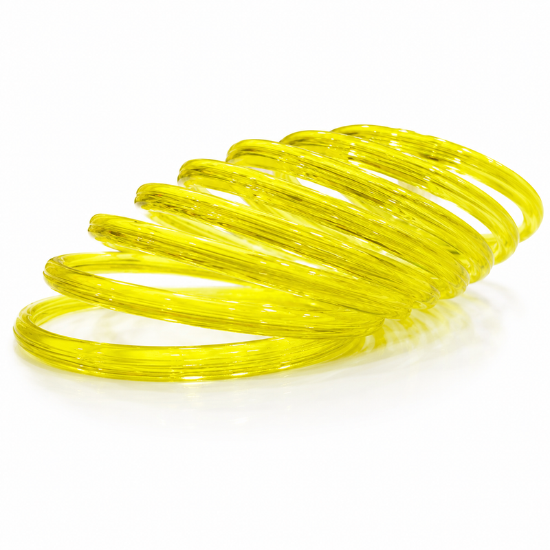 Trendy Yellow Transparent Bangles for Girls & Women | Pack of 12
