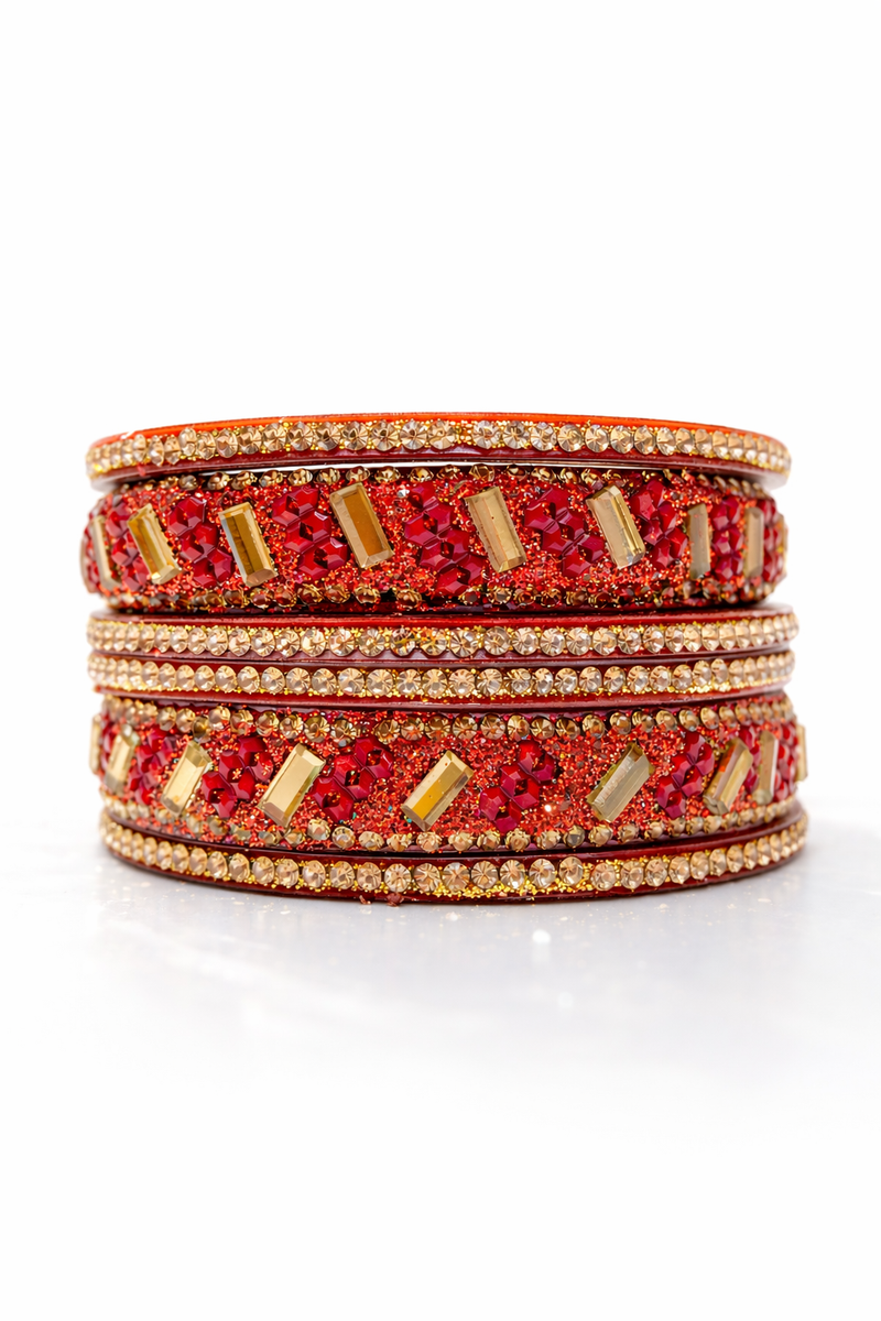 Bangles set for women & girls|3pec Bangles golden Stone Studded Designer Bangles with Golden Finish|