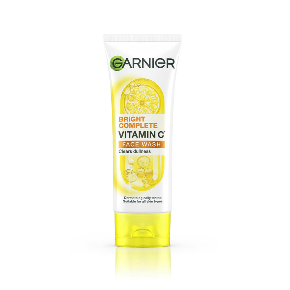 Garnier Skin Naturals, Facewash, Cleansing and Brightening, Bright Complete 50g| Pack of 2 (50g×2=100g)
