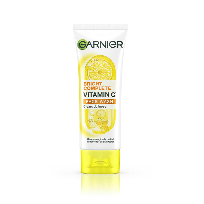 Garnier Skin Naturals, Facewash, Cleansing and Brightening, Bright Complete 50g| Pack of 2 (50g×2=100g)