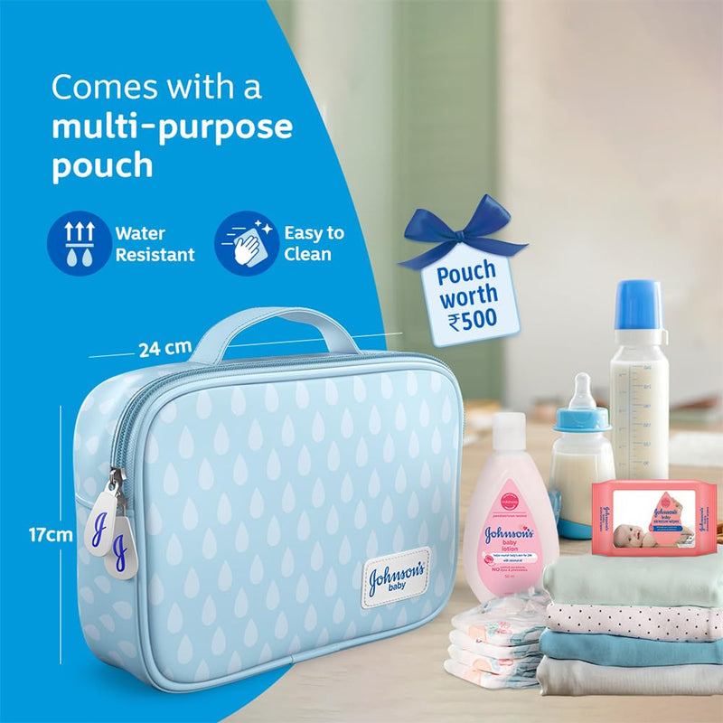 Johnson’s Baby Gift Pack with Pouch (9 Pieces)