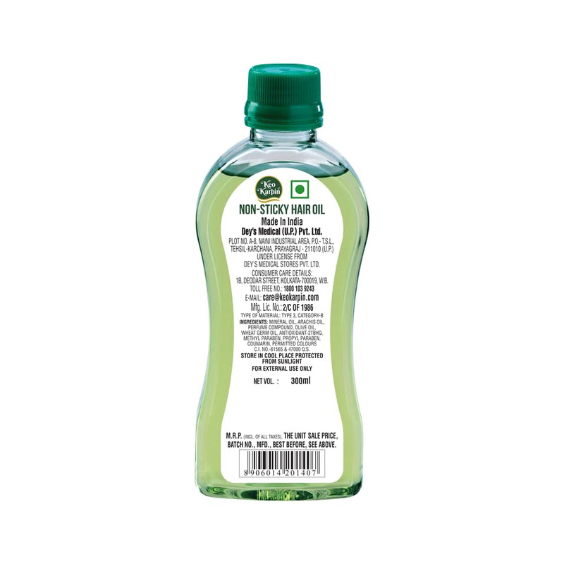 Keo Karpin Hair Oil |Non-Sticky Hair Oil, Enriched With Natural Vitamin E And Olive Oil | 300ml