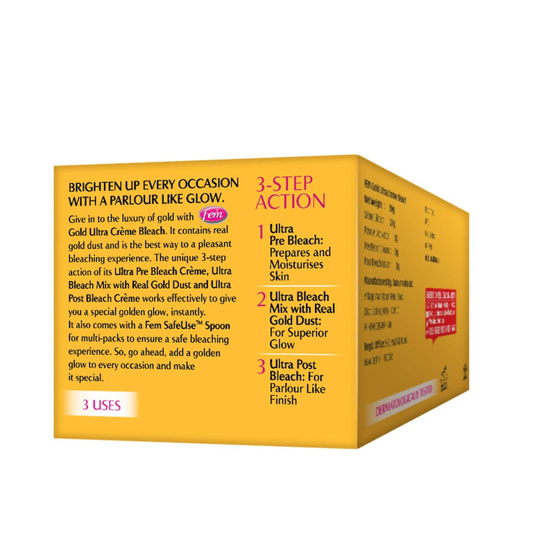 Tielo Industries Fem Gold Bleach (Special Golden Glow) Insta Glow Gold Bleach (212gm)