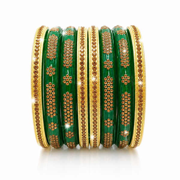 Premium Green Lahathi Set for Women | Traditional Designer Lahathi–