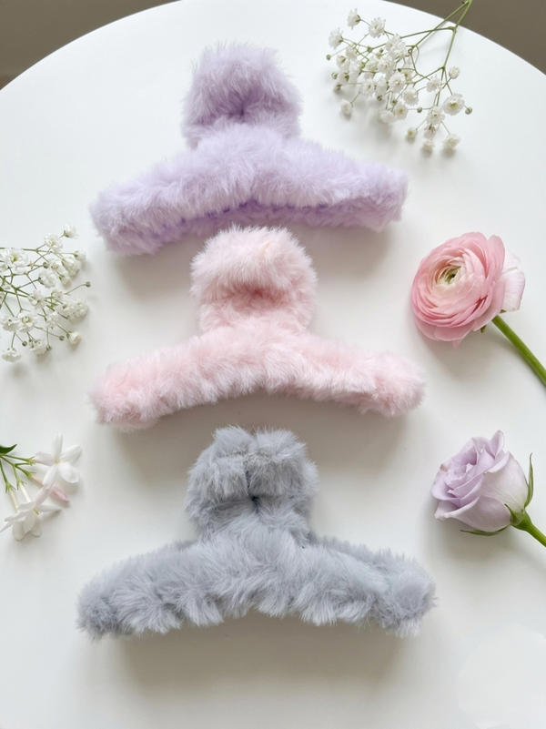 Soft Velvet Hair Clutcher (Pack of 3)