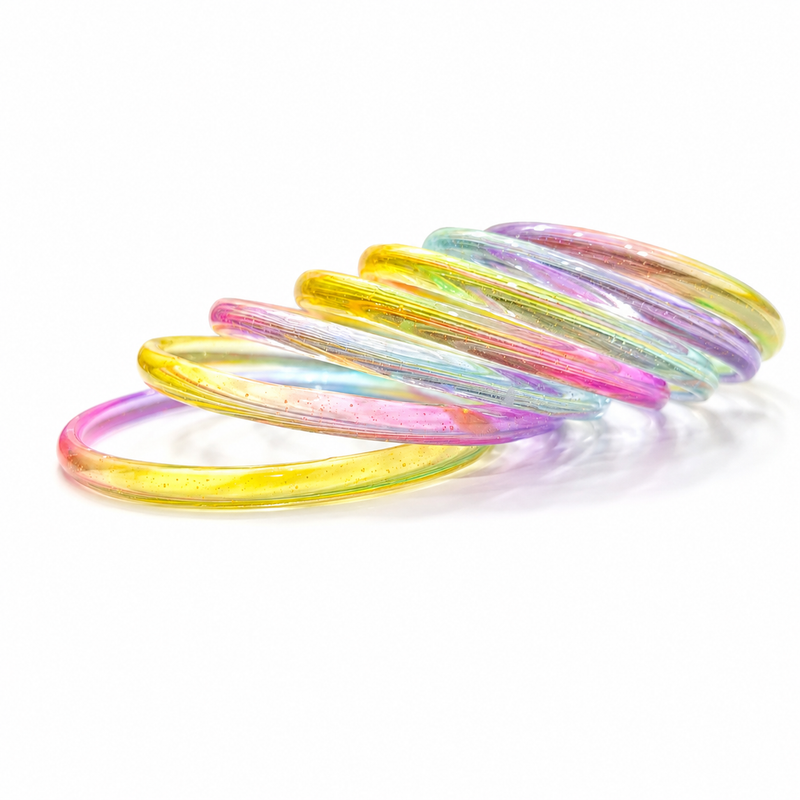 ✨Anti Tarnish Jelly Bangles (Pack of 8)