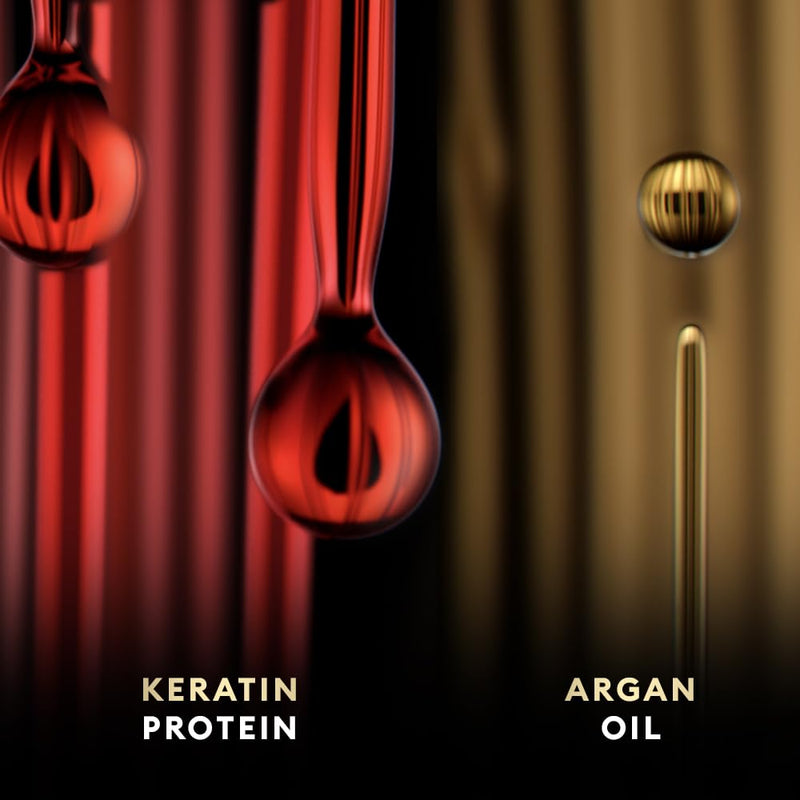 TRESemme Keratin Smooth+ Shampoo 180ml With Keratin Protein and Argan Oil | Salon-Like Smooth Hair | Up To 72H Frizz Control