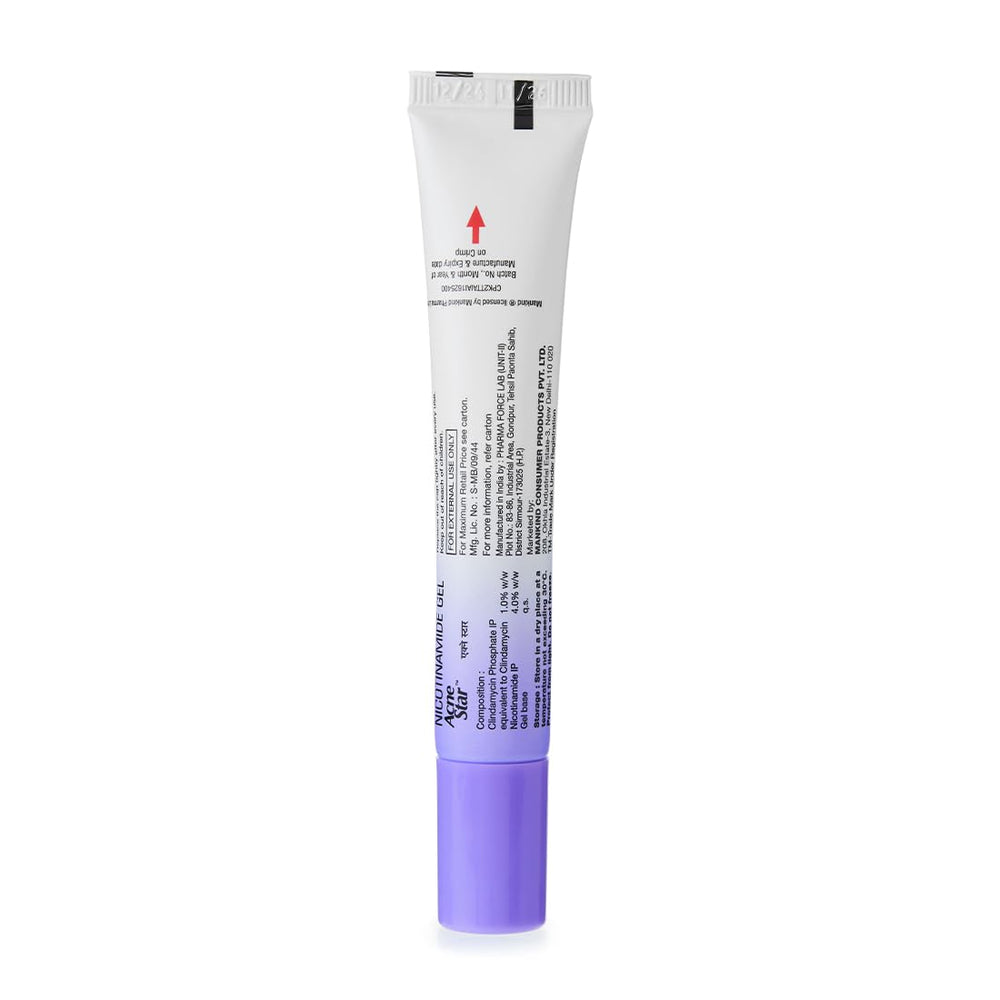 Acne Star Gel 22g | Anti Acne & Pimple Treatment | Reduces Blackheads, Whiteheads & Oily Skin |