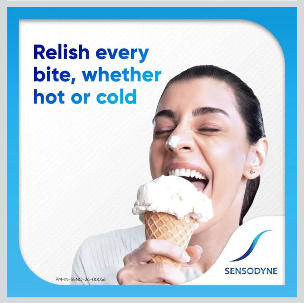 Sensodyne Toothpaste Fresh Gel | Daily Sensitivity Relief Tooth Paste Pack of 1 - 100gm | Dentist Recommended |Free Sansodyne toothbrush worth-70