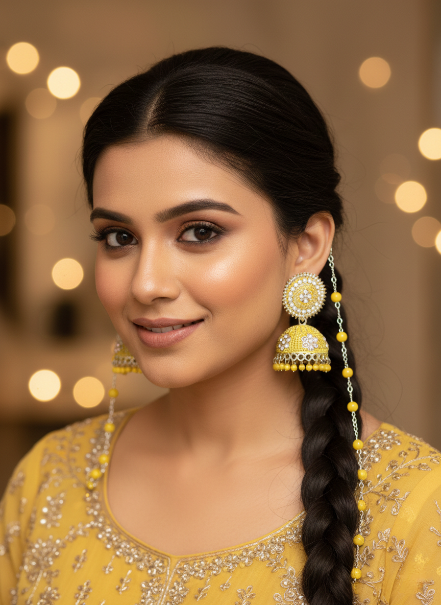 Anti-Tarnish✨ Luxury Traditional Jhumka Earrings Lari