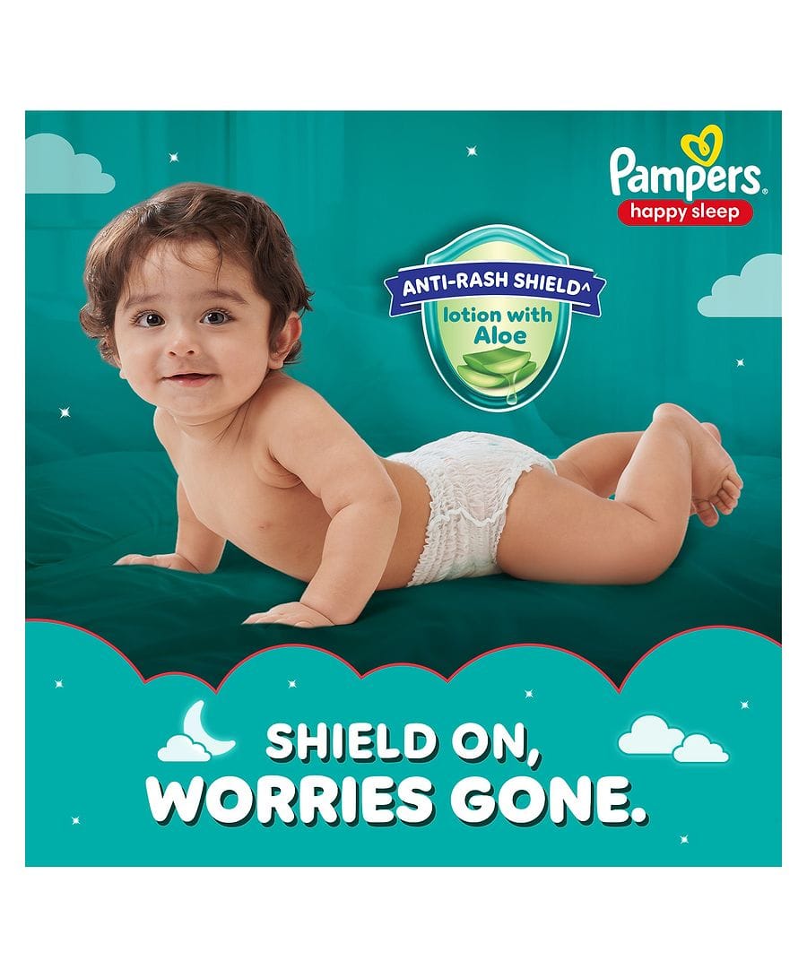 Pampers Complete Skin Comfort Pants, Anti-rash blanket, Lotion with Vitamin E & Aloe Vera,Small size baby Diapers (S) 38 Count, 4-8 kg