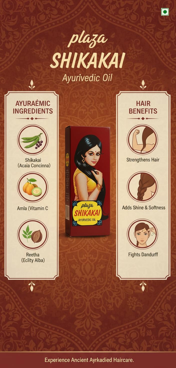 Plaza Shikakai Hair Oil for Hair Fall Control, 100 ml