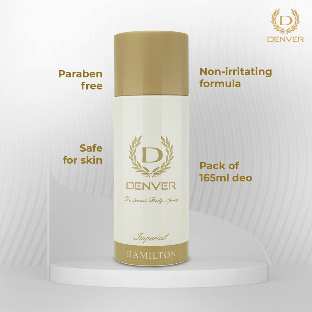 Denver Imperial Deodorant 150 ML Each,| Long Lasting Deodorant Body Spray For Men