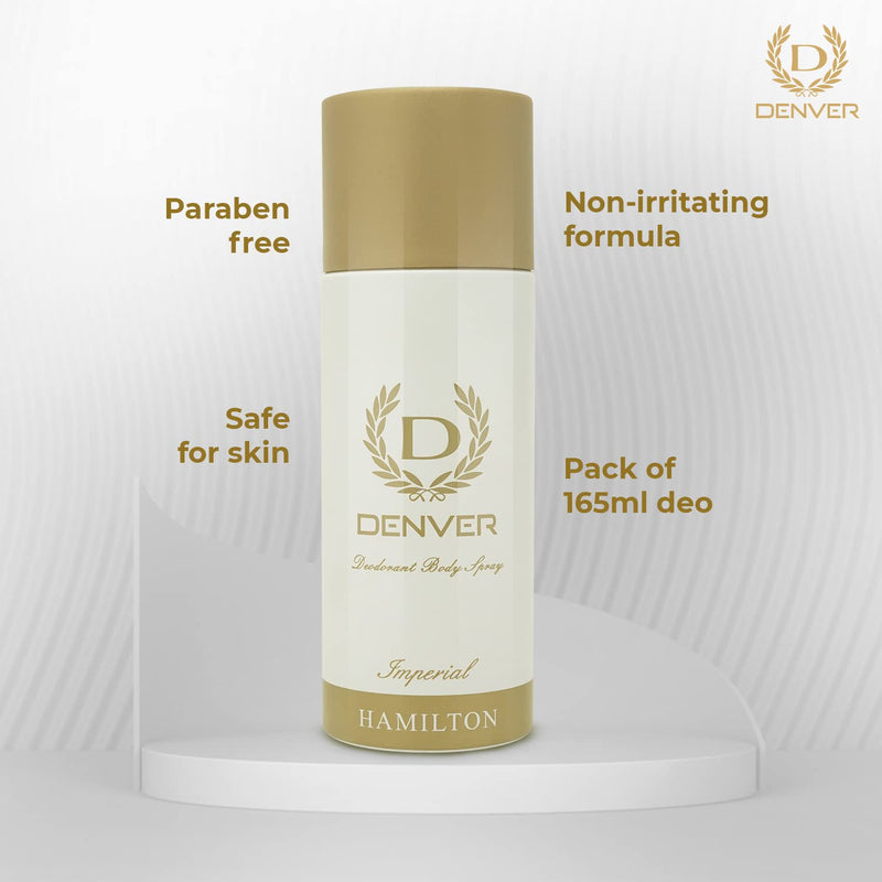 Denver Imperial Deodorant 150 ML Each,| Long Lasting Deodorant Body Spray For Men