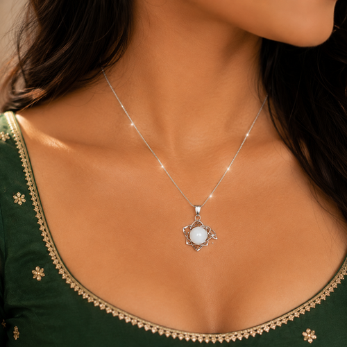 Anti-Tarnish Pearl Pendant Necklace for Women & Girls ✨