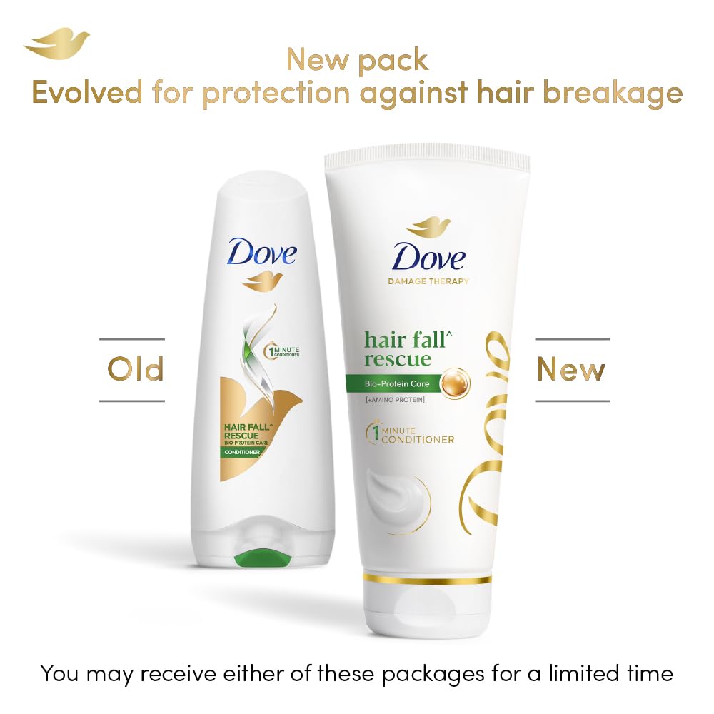 Dove Hair Fall Rescue Conditioner 175 ml|| Hair Fall Control for Smooth|| Frizz Free Hair - Deep Conditions Dry and Damaged Hair for Men & Women