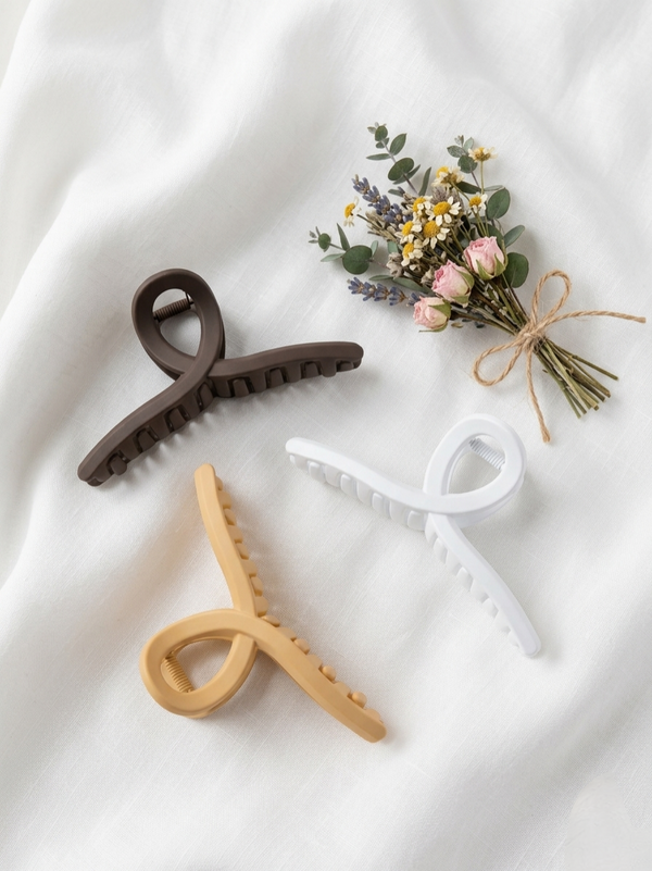 Chic Everyday Hair Clutcher Set – (Pack of 3)