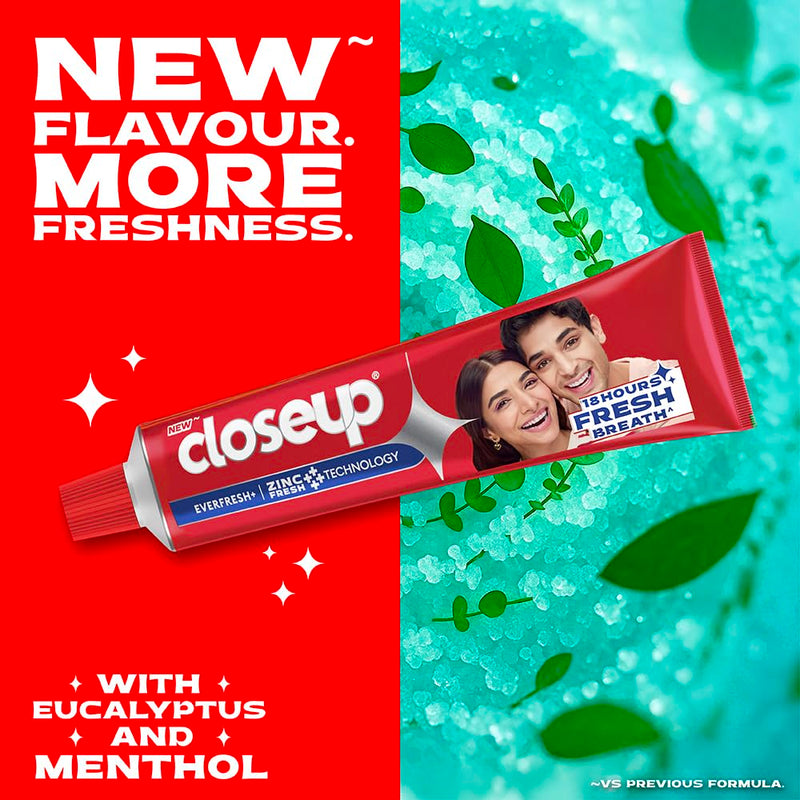 Closeup Toothpaste | Long lasting 18 Hours Of Fresh Breath & White Teeth - 2 Tubes×150= 300g