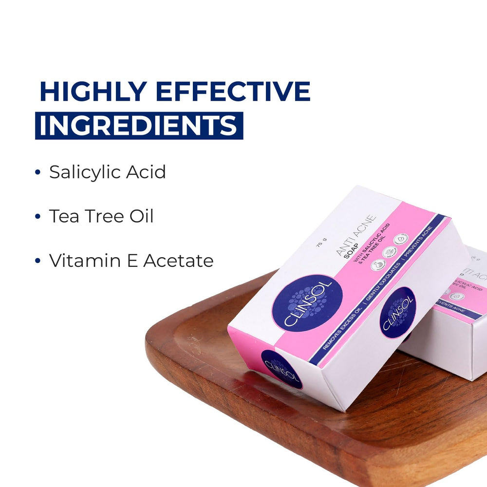 Clinsol Anti Acne Complete Care Pack of 2 with Soap & Clinsol Gel