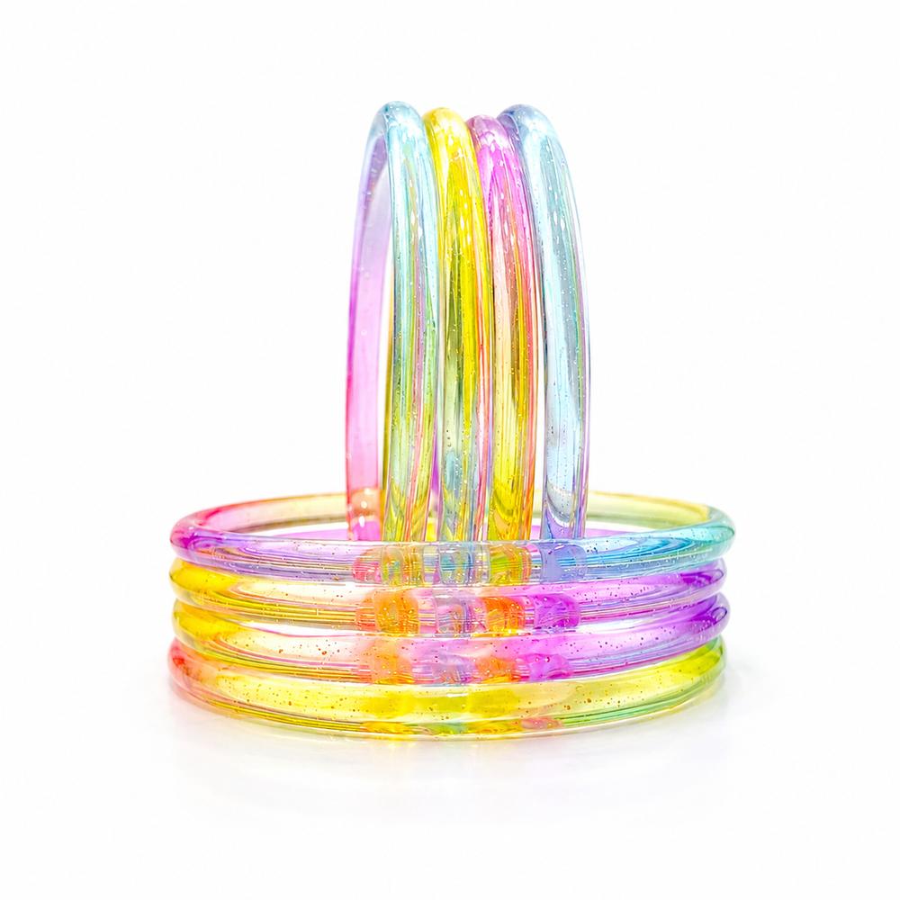 ✨Anti Tarnish Jelly Bangles (Pack of 8)