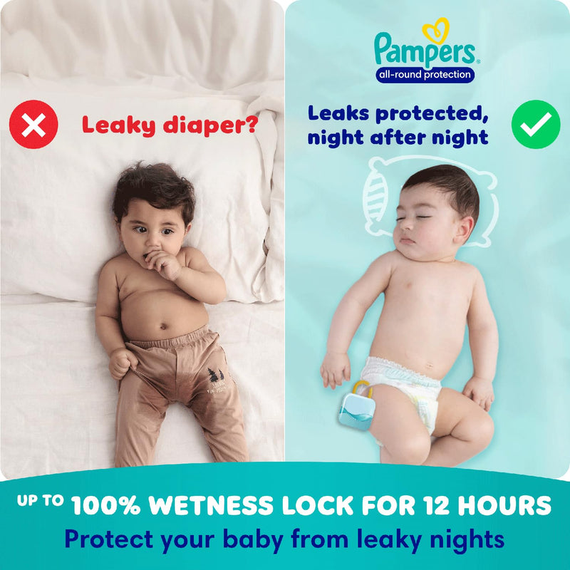 Pampers Happy Sleep Diaper| Pant Style Diaper Extra Large Size, 22 count | Overnight Protection with upto 10 hrs absorptions