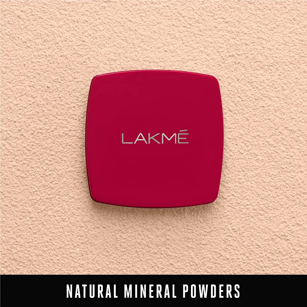 Lakme Forever Matte Compact, Smooth Finish, Lightweight Compact Powder That Lasts for 12 HrsFor A Natural Even Toned Look, Coral, 9g
