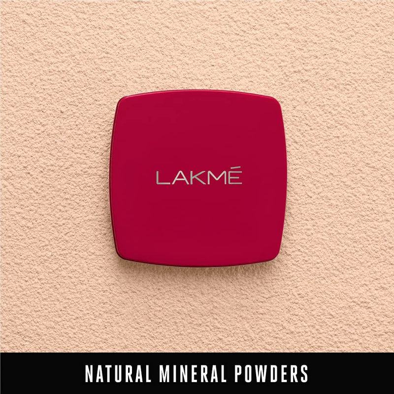 Lakme Forever Matte Compact, Smooth Finish, Lightweight Compact Powder That Lasts for 12 HrsFor A Natural Even Toned Look, Coral, 9g