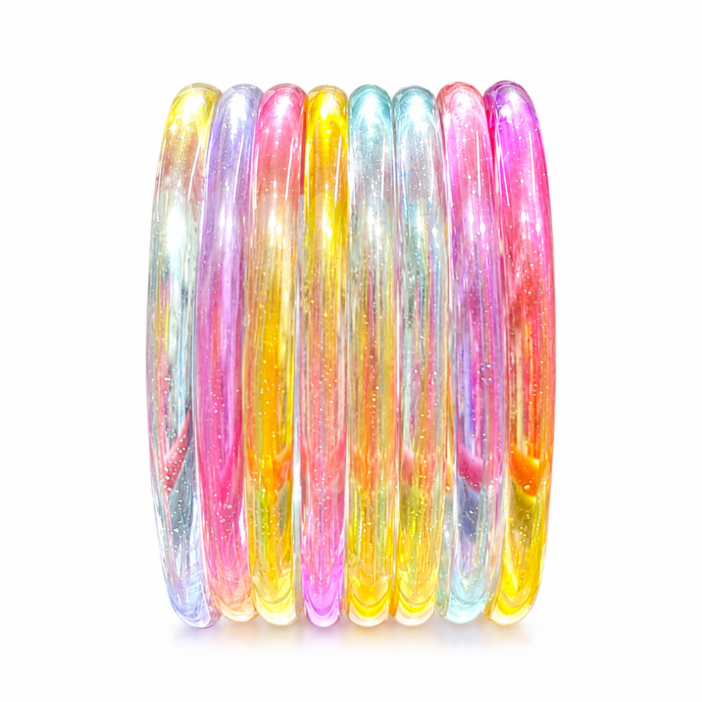 ✨Anti Tarnish Jelly Bangles (Pack of 8)