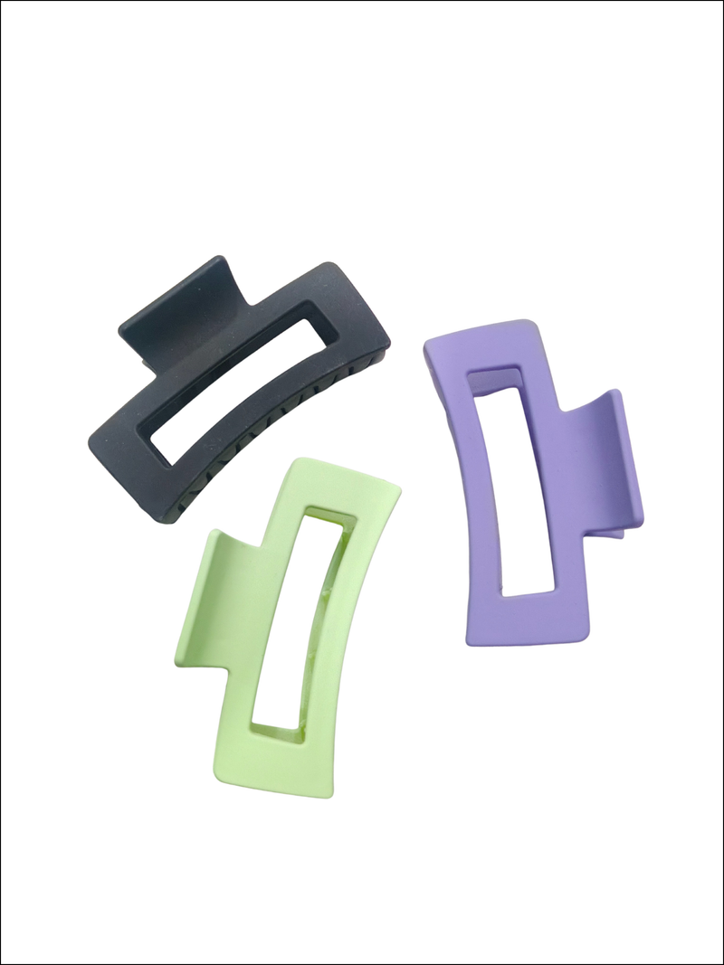 Large Hair matte claw very strong product girls and women pack of 3